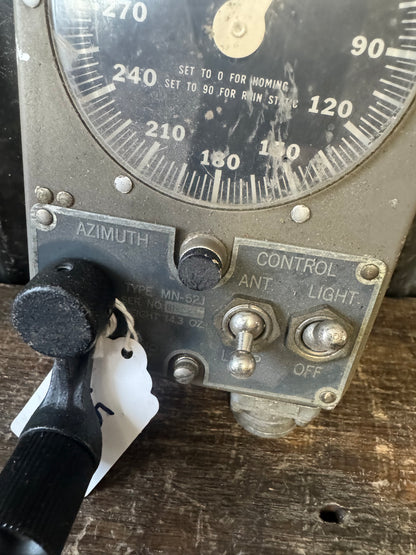 WWII Bendix Radio Type MN-52J Aircraft Azimuth Control Unit