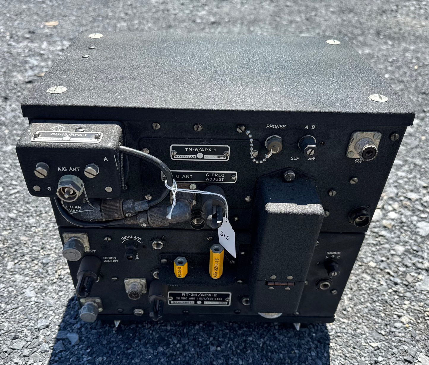 WWII U.S. Military APX-1 IFF Transponder Set – RT-24/APX-2, TN-8/APX-1 & CU-13/APX-1