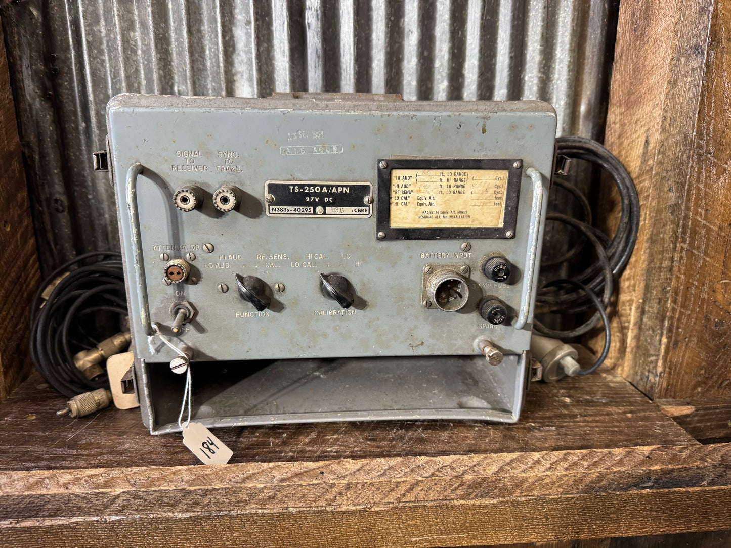 U.S. Army Signal Corps TS-250A/APN Radar Test Set