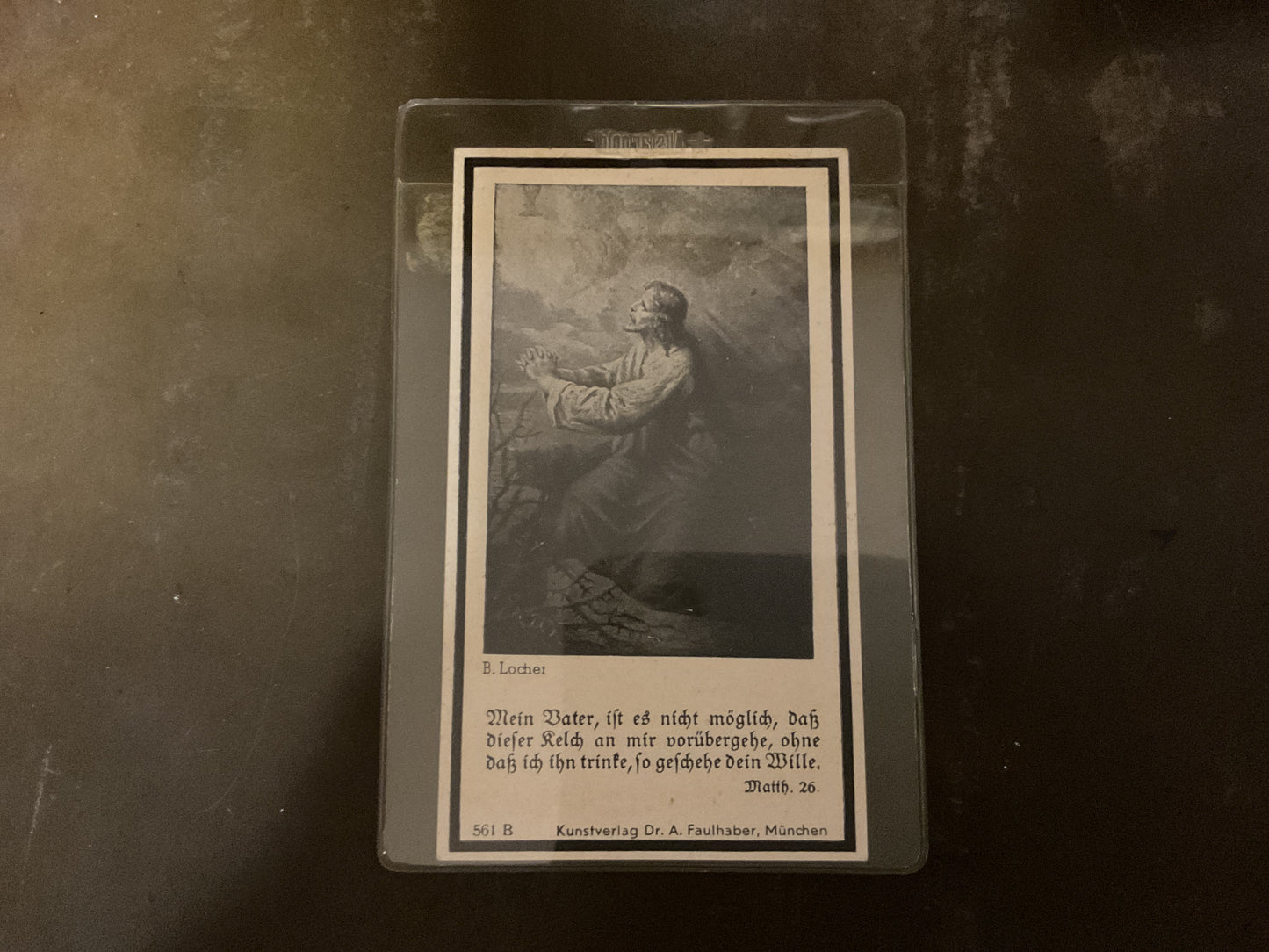 WWII German Death Card Luftwaffe