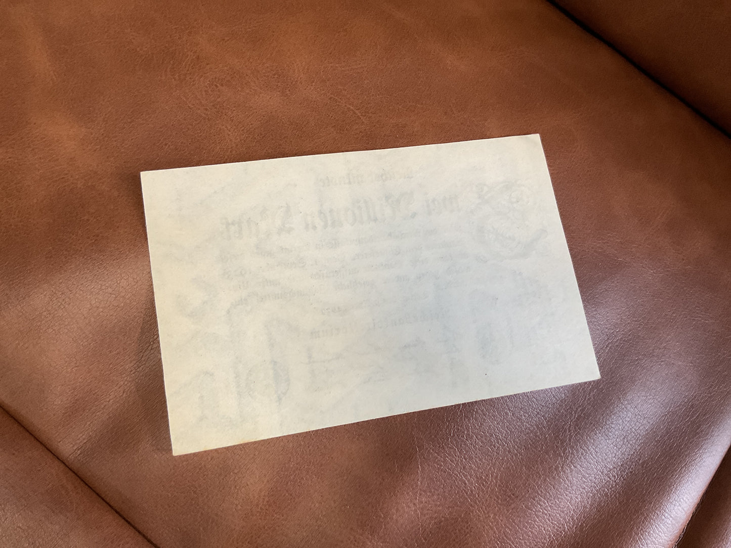 German 2 Million Mark Banknote 1923