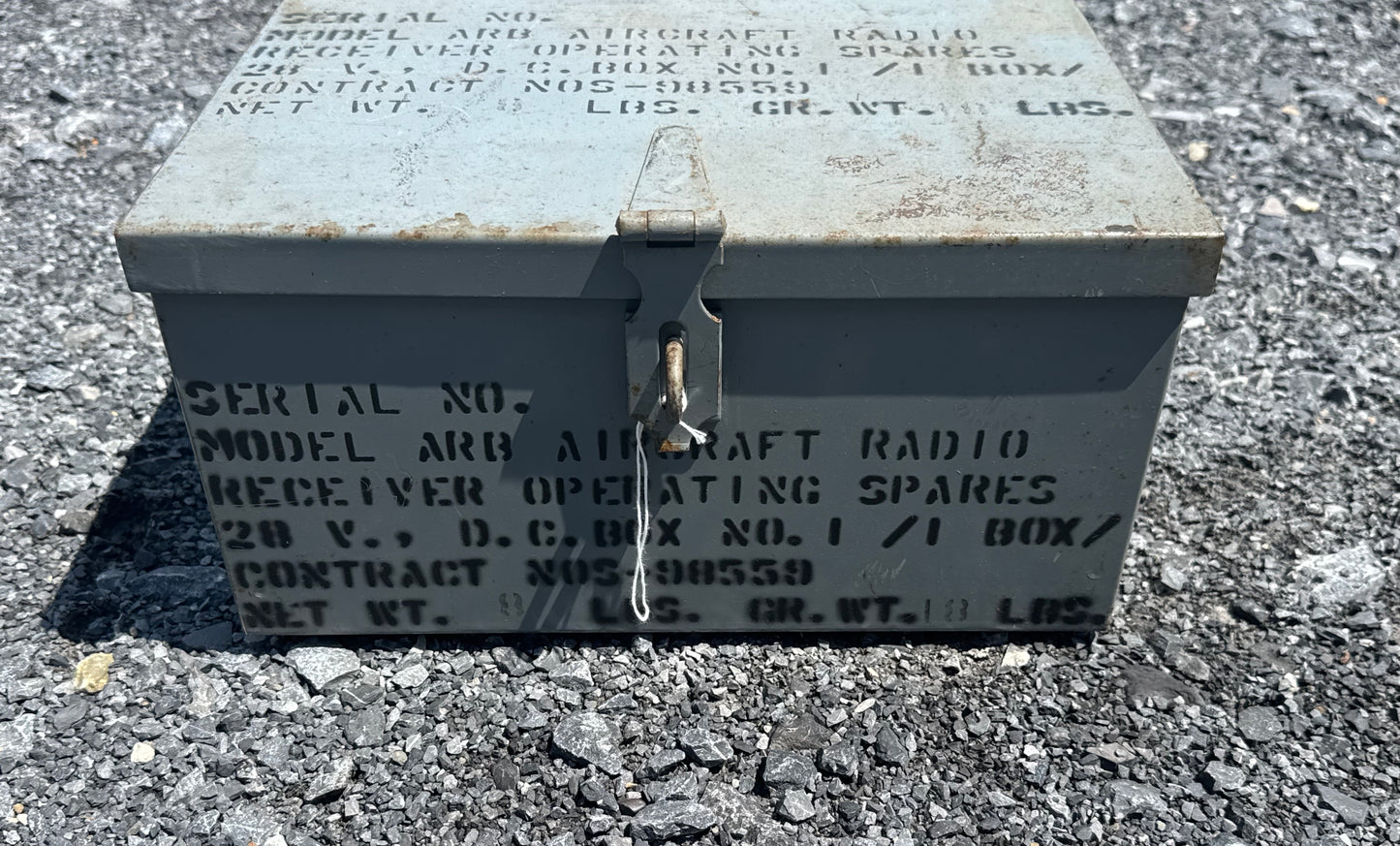 WWII U.S. Navy ARB Aircraft Radio Receiver Operating Spares Kit with Original Contents