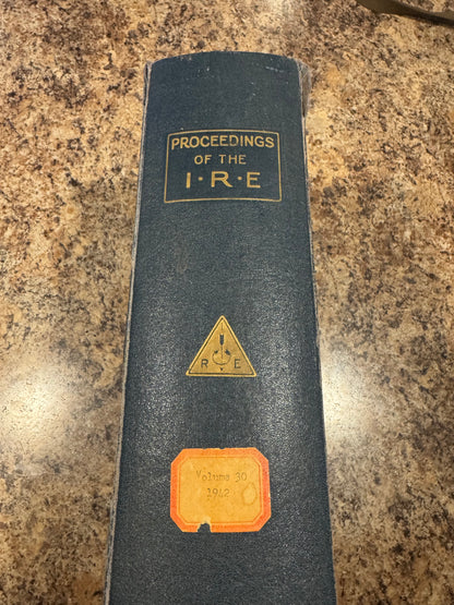 WWII 1942 Proceedings of the Institute of Radio Engineers Vol. 30 Bound