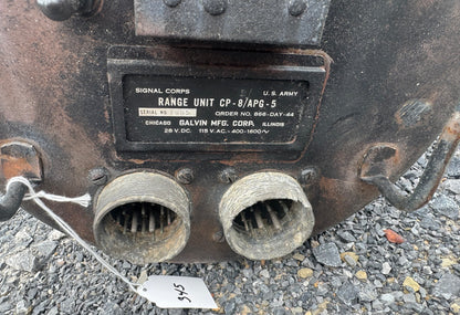 WWII U.S. Army Signal Corps CP-8/APG-5 Range Unit Radar Component