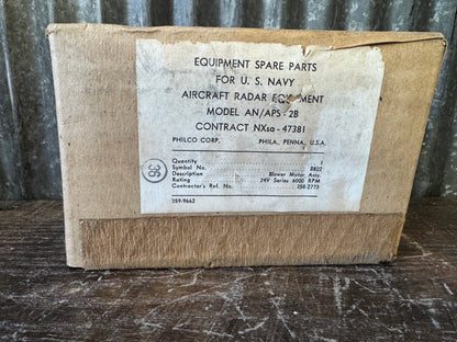 WWII U.S. Navy Radar Blower Motor Assembly – AN/APS-2B (NIB Sealed)