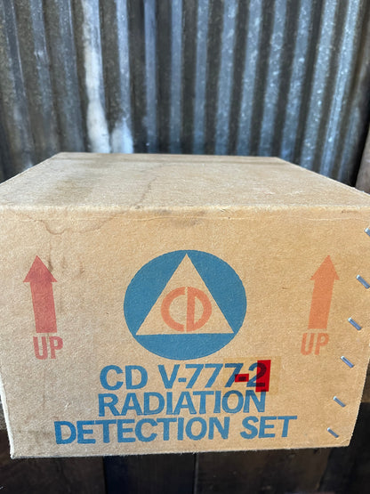 Cold War Civil Defense CD V-777-2 Radiation Detection Set Complete w/ CD V-715, CD V-700, Dosimeters & Accessories