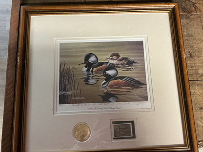 Framed 2000 Kentucky Duck Stamp Print by Tim Donovan-Signed & Numbered 5/150-Ducks Unlimited Louisville East Chapter
