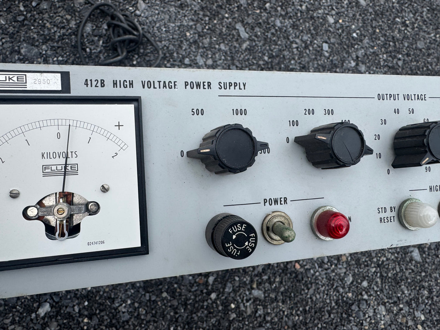 Fluke 412B High Voltage Power Supply — Vintage Lab/Test Equipment