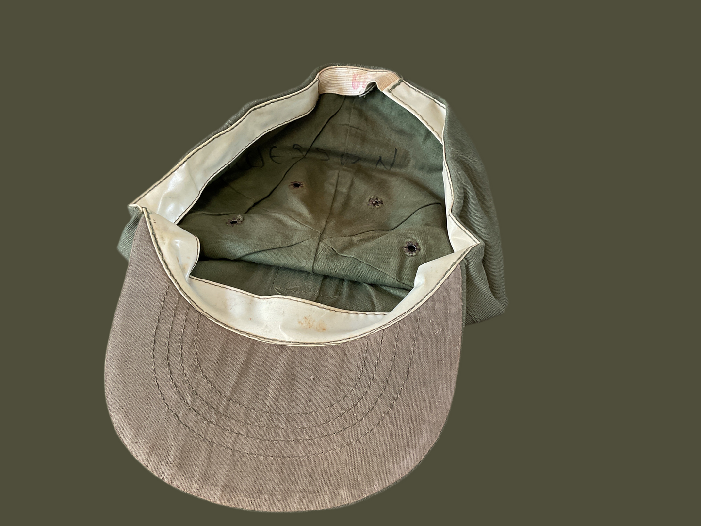 Vietnam Era OD Green Baseball Cap with Colonel Rank