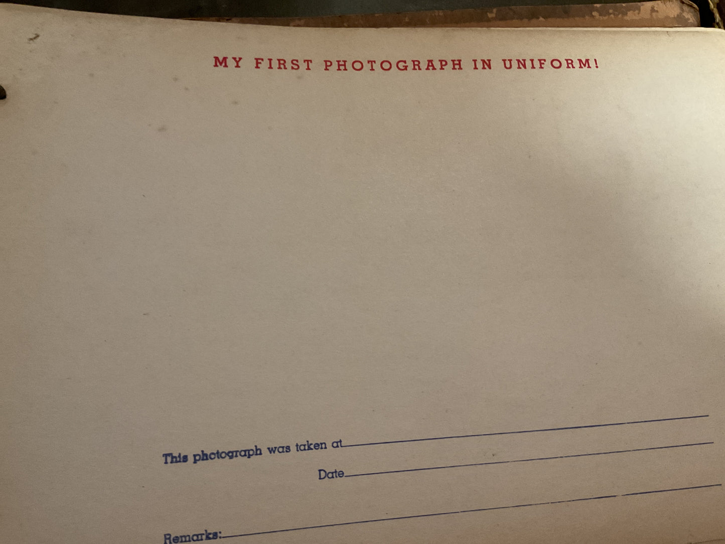 Soldier’s Service Diary WWII (unused)