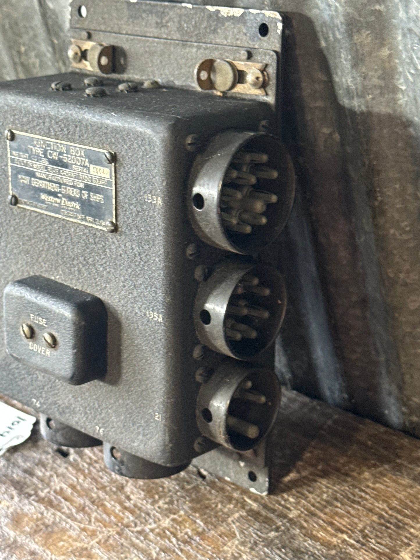 CW-62007A Junction Box for RU-18 Aircraft Radio Equipment