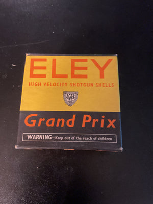 Vintage Eley Grand Prix 12 Gauge Shotgun Shells — Full Box of 25