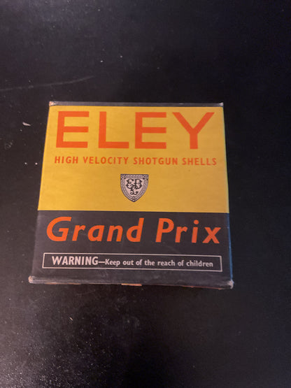 Vintage Eley Grand Prix 12 Gauge Shotgun Shells — Full Box of 25