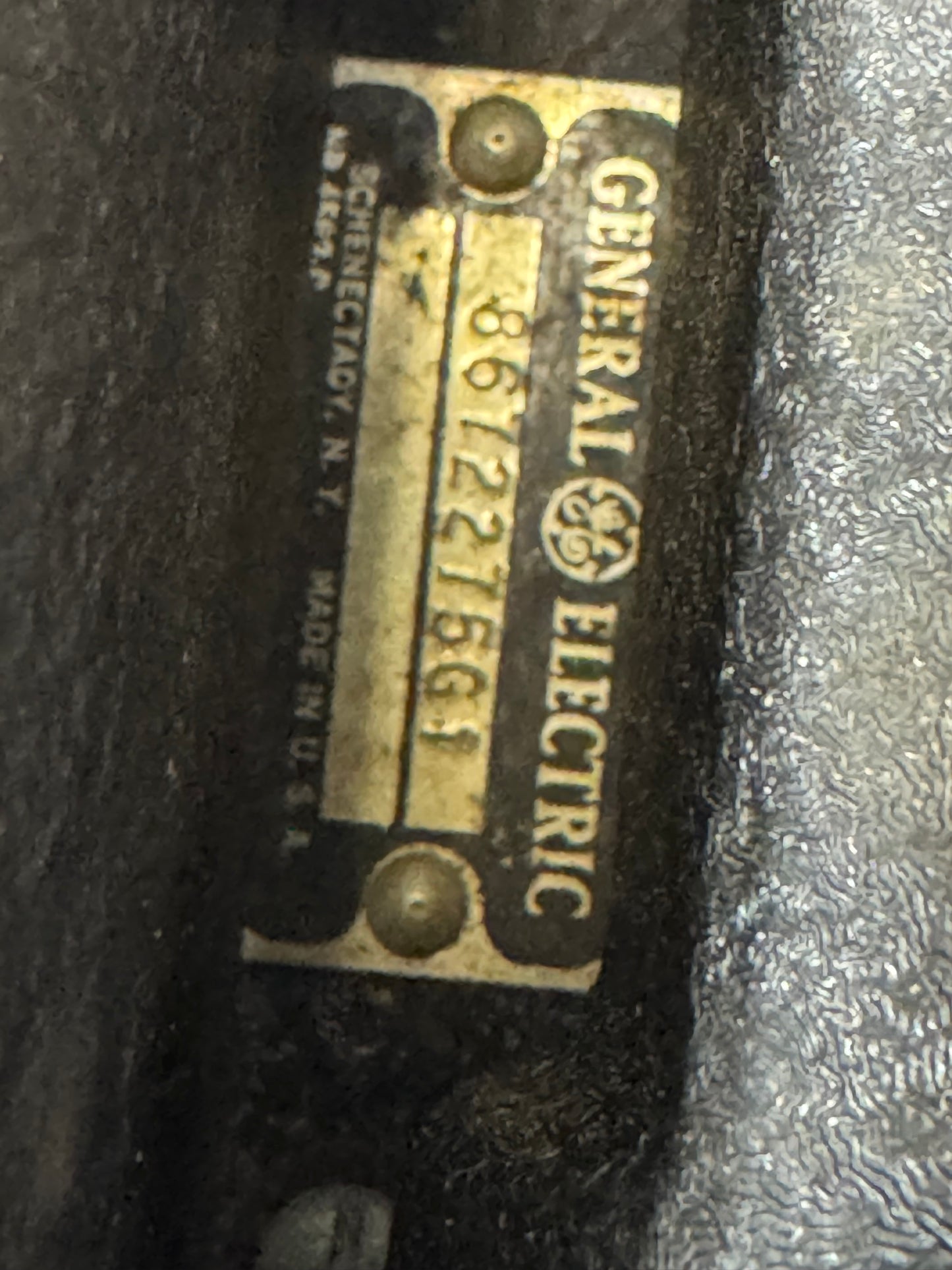 WWII General Electric Aircraft Hydraulic Pump Assembly with Pressure Switch