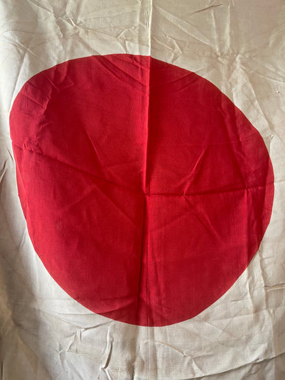 Large WWII Japanese National Flag (Hinomaru) – Silk Construction – Bring Back Display