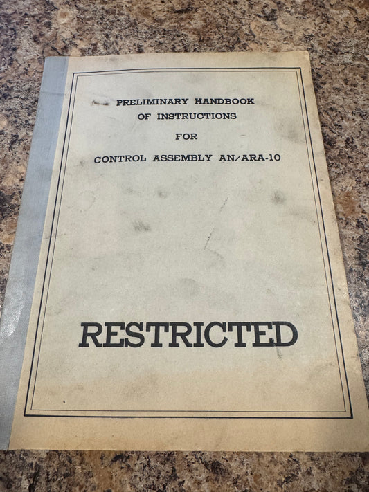 WWII U.S. Army Air Forces AN/ARA-10 Control Assembly Manual