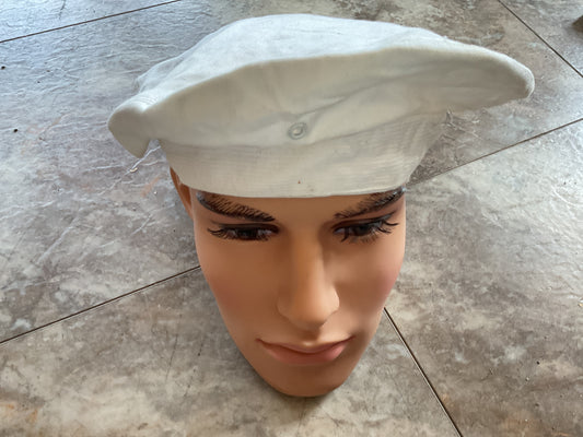 WWII USN/USMC White Visor Cap Cover