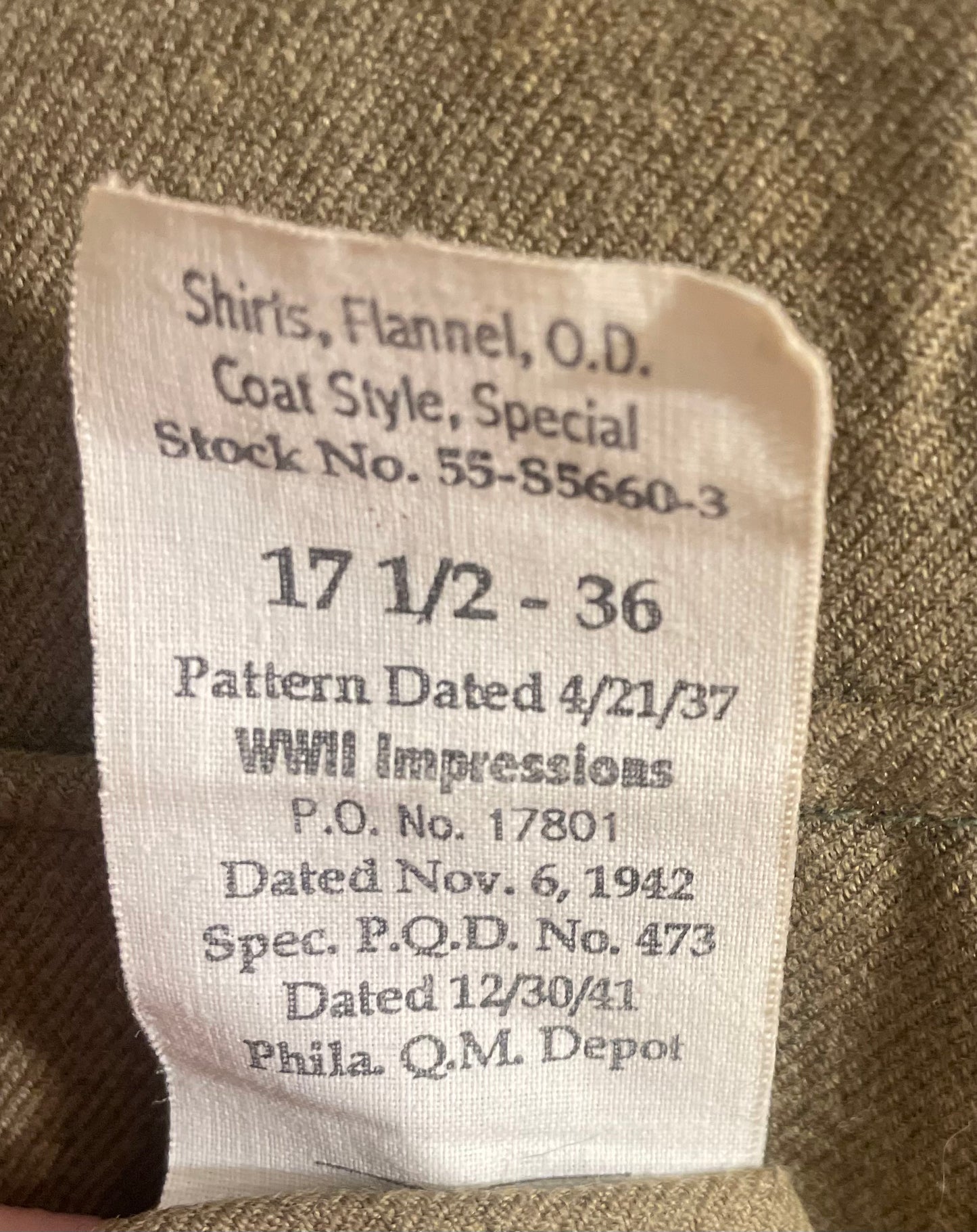 WWII Impressions US Officer’s 101 Airborne Wool Shirt with insignia