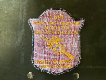1963 Mid-Atlantic High Power Rifle Regional Patch-Quantico Marine Corps