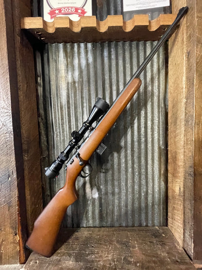 Marlin Model 25MN .22 WMR Bolt-Action Rifle with Tasco Golden Antler Scope