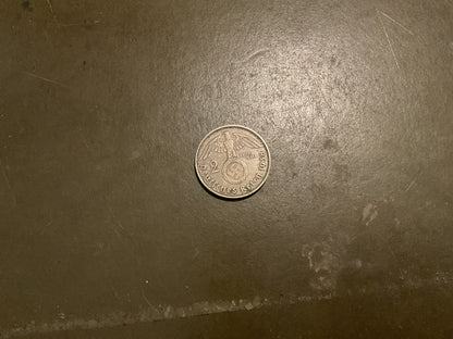 German 2 Reichsmark Silver Coin