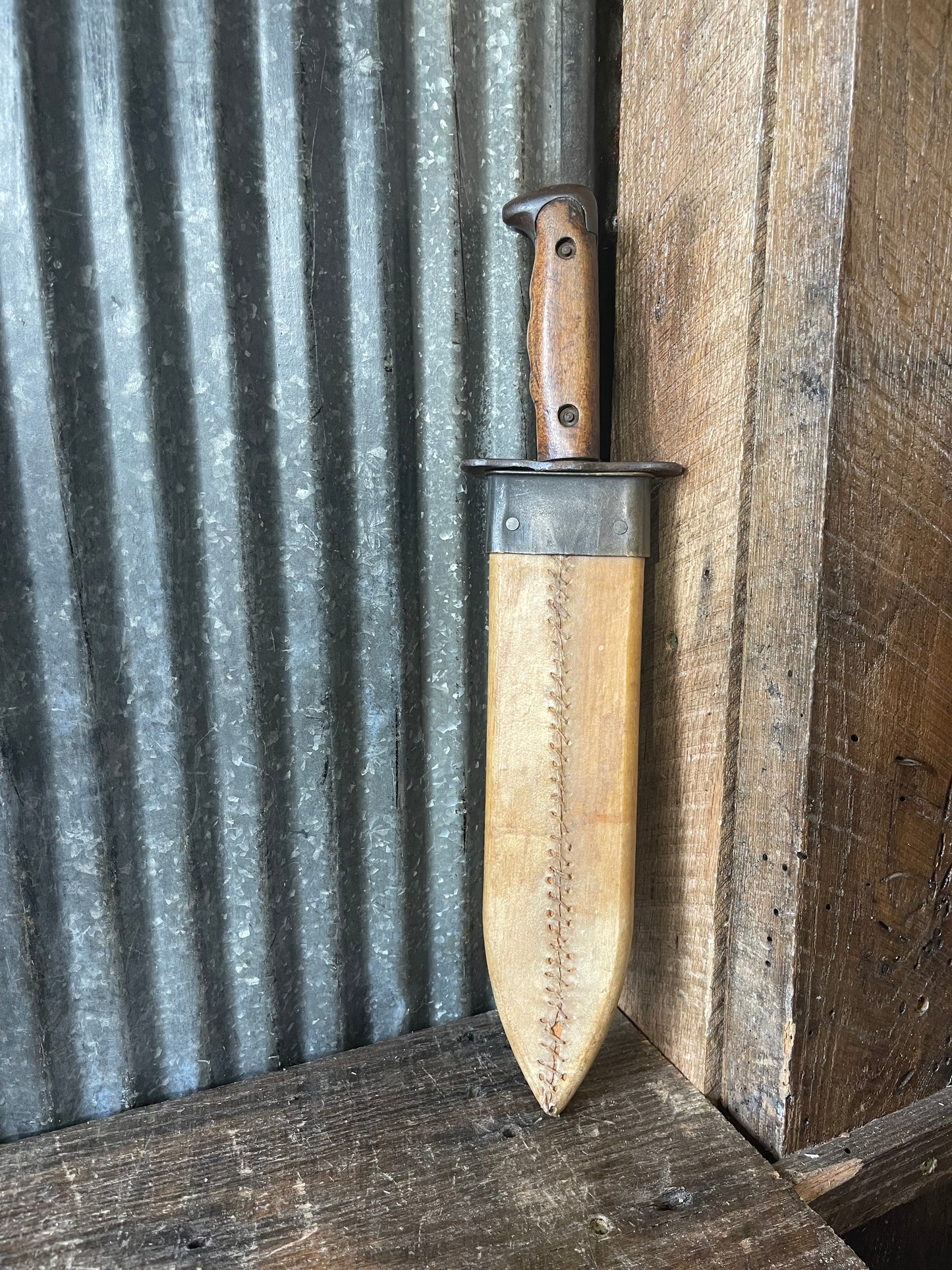 WWI U.S. Model 1917 C.T. Bolo Knife by Plumb St. Louis with Scabbard