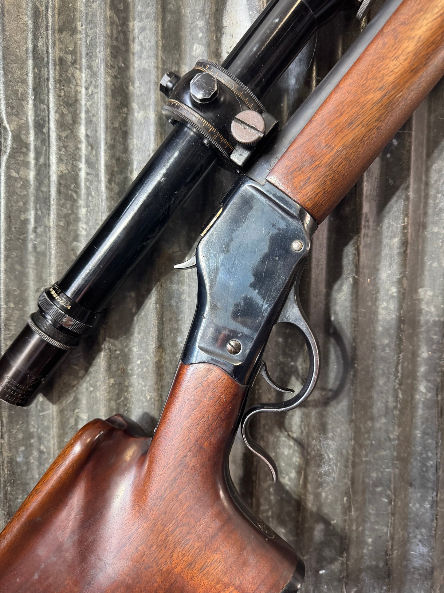 Custom Winchester 1885 High Wall Target Rifle – .225 Winchester – Heavy Barrel – B&L Balvar 24 Scope