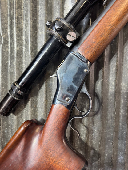 Custom Winchester 1885 High Wall Target Rifle – .225 Winchester – Heavy Barrel – B&L Balvar 24 Scope