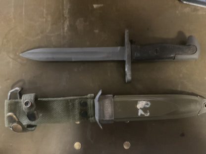 South Korean Combat Knife with M8A1 Scabbard