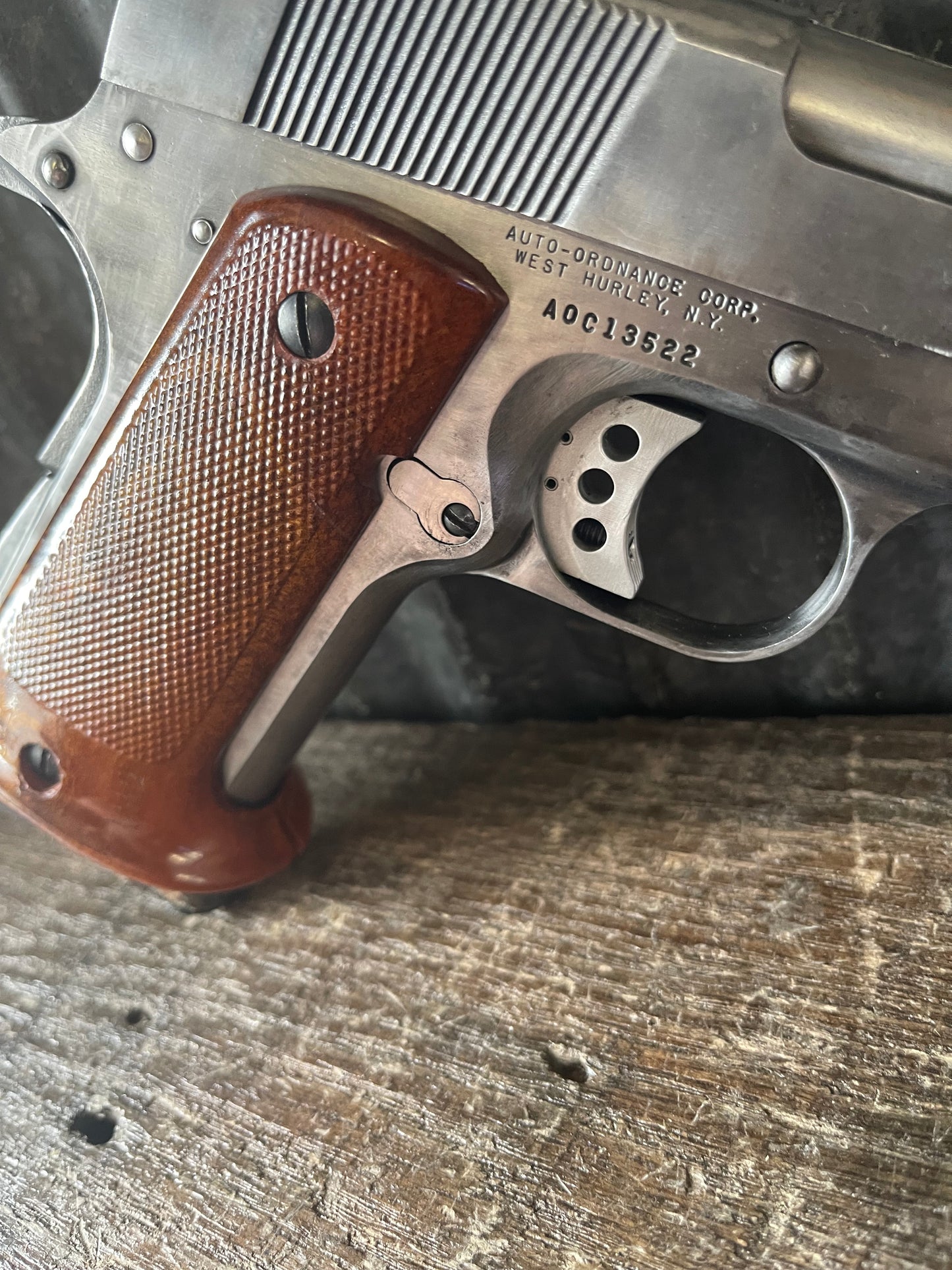Custom Auto-Ordnance / Thompson 1911 .45 ACP – Stainless – Wilson Combat Sight