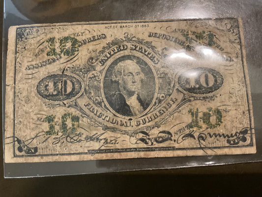 Civil War 1863 Third Issue Fractional Currency