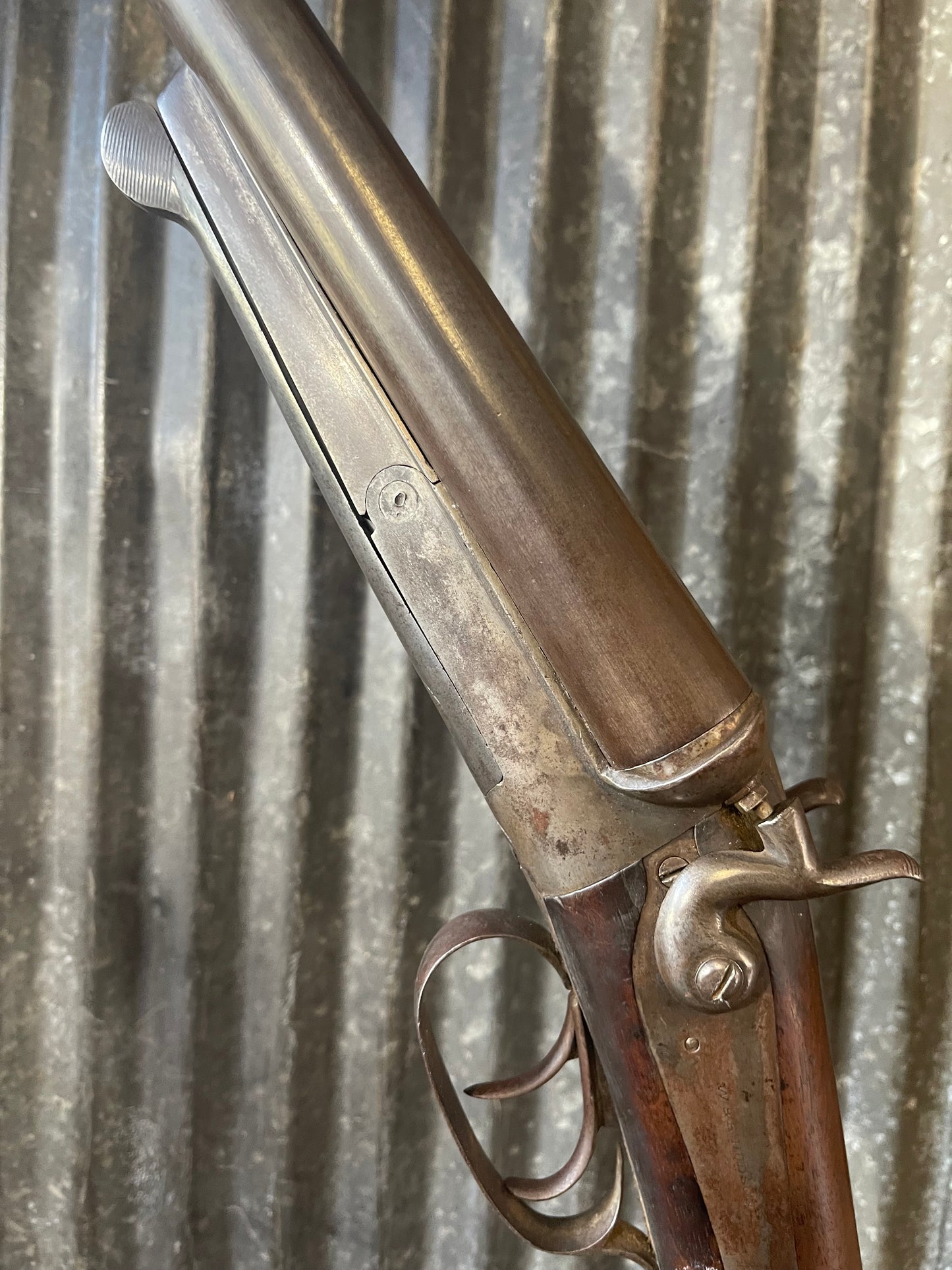 W&H Hudson Belgian-Made Antique Side-by-Side Hammer Shotgun – Underlever