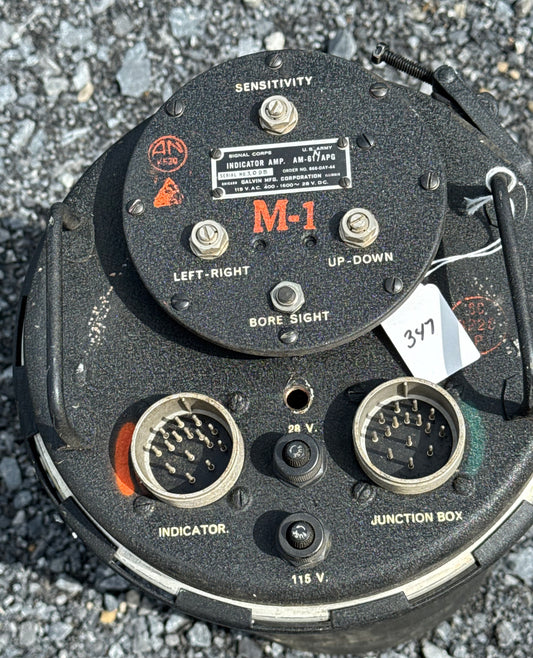 WWII U.S. Army AM-61/APG Indicator Amplifier – Galvin Mfg. Corp. – Aircraft Radar Component