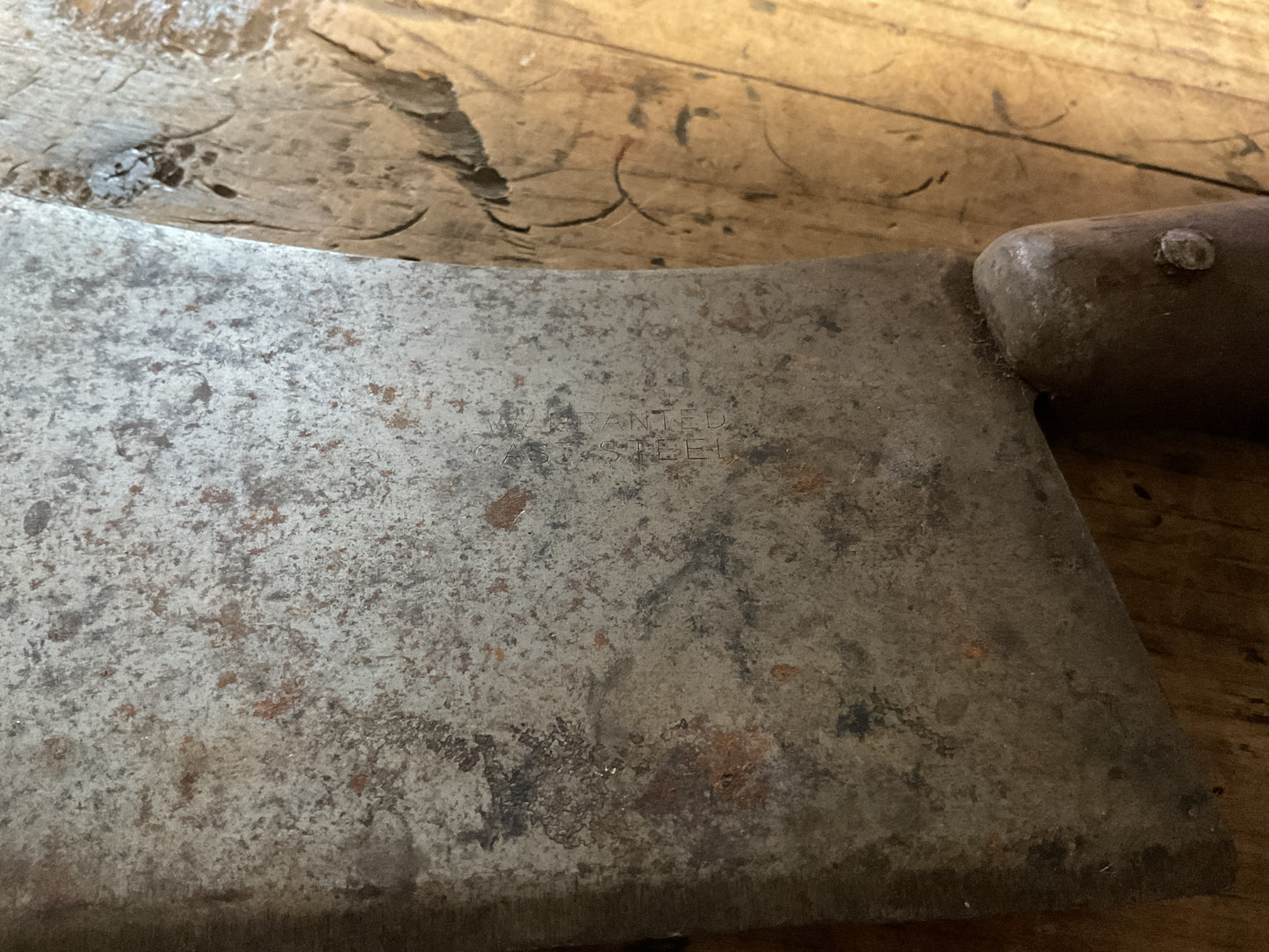 Vintage CASE Meat Cleaver-Warranted Forged Steel-Antique Butcher Cleaver