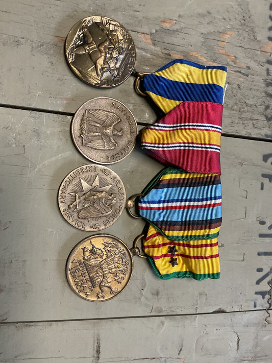 Vietnam Service Medal Bar (4) Bronze Tour Medals