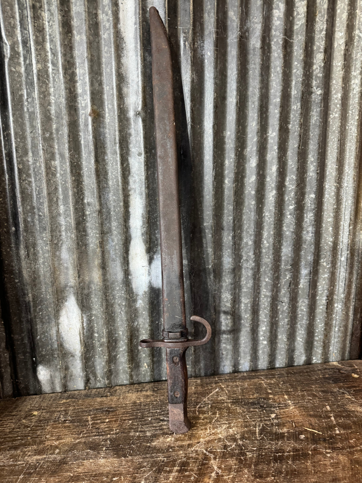 Japanese Type 30 Arisaka Bayonet with Steel Scabbard – Hooked Quillon