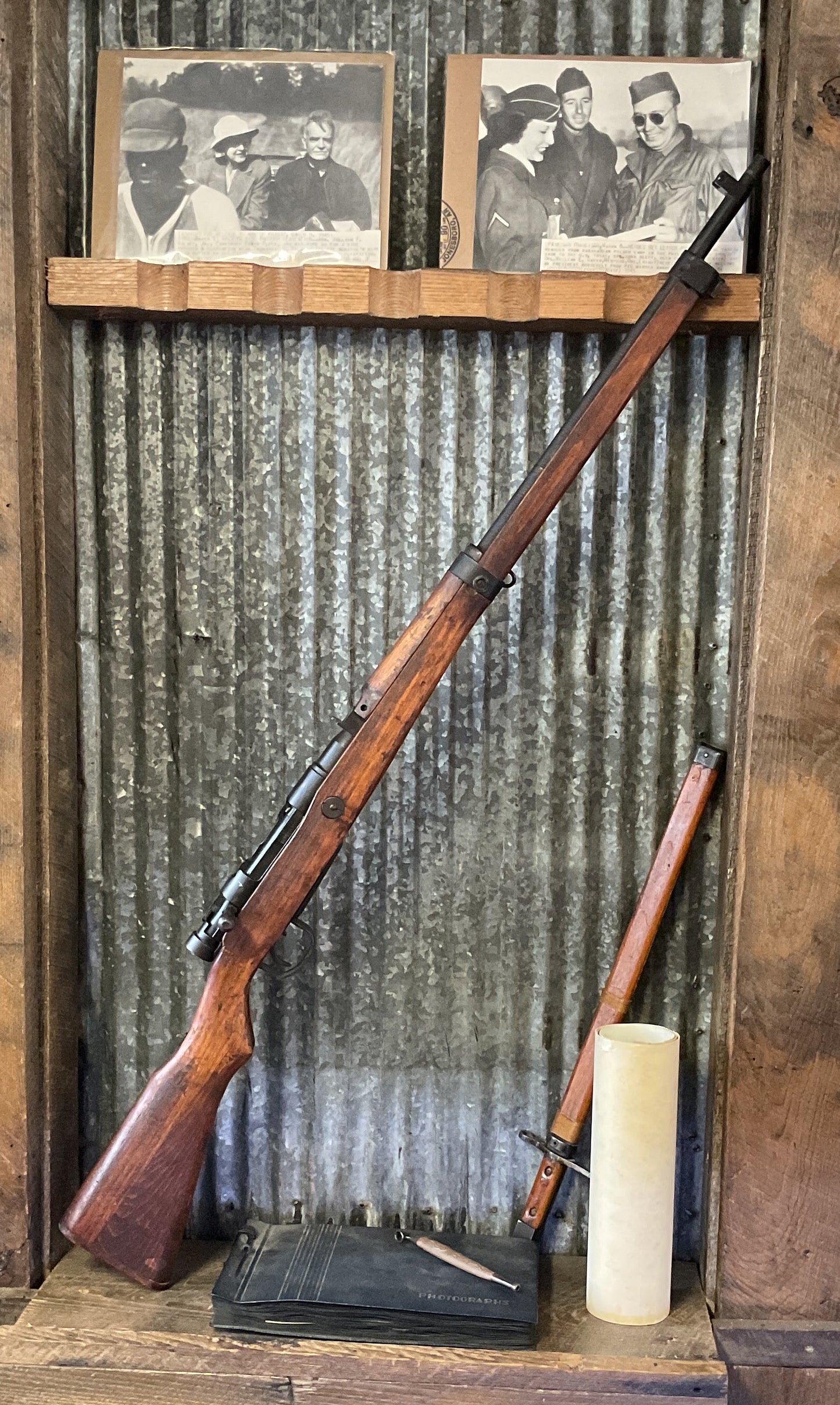 Documented WWII Japanese Rifle and Pacific Grouping brought home from Japan by local veteran Kenneth Blair Cupp