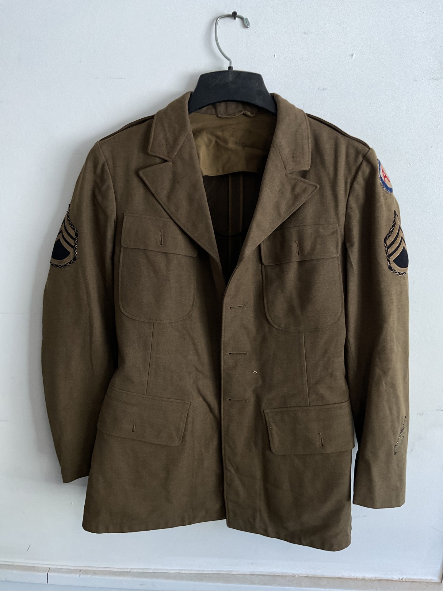WWII AntiAircraft Command Jacket-Decretive Stitching