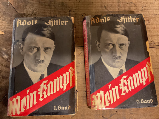 1933 Adolf Hitler Mein Kampf Two-Volume Set w/ Original Dust Jacket