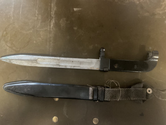 East German AK-47 Bayonet with Scabbard & Frog