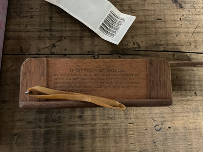 Vintage M.L. Lynch “Fool Proof” Turkey Call-Model No. 101, 1965 with Box