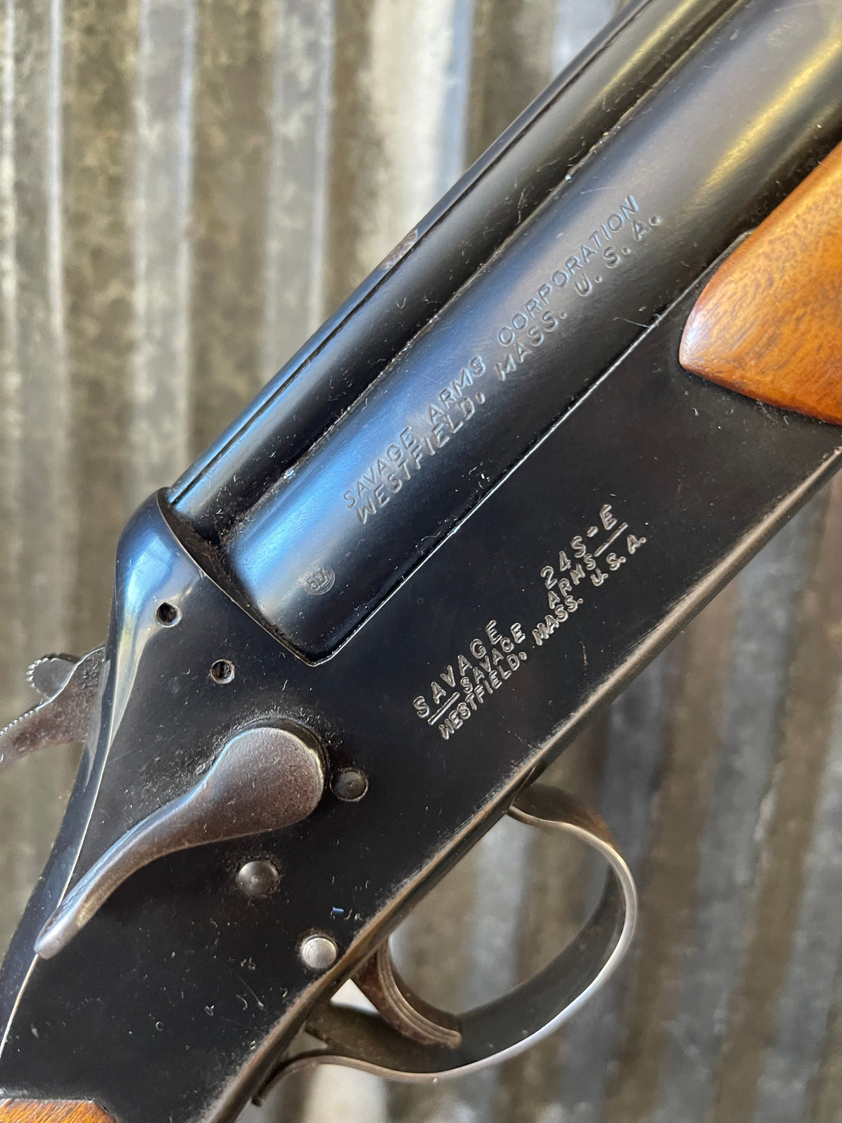 Savage Model 24S-E Combination Gun – .22 Magnum / 20 Gauge – Over/Under – Vintage Utility Gun