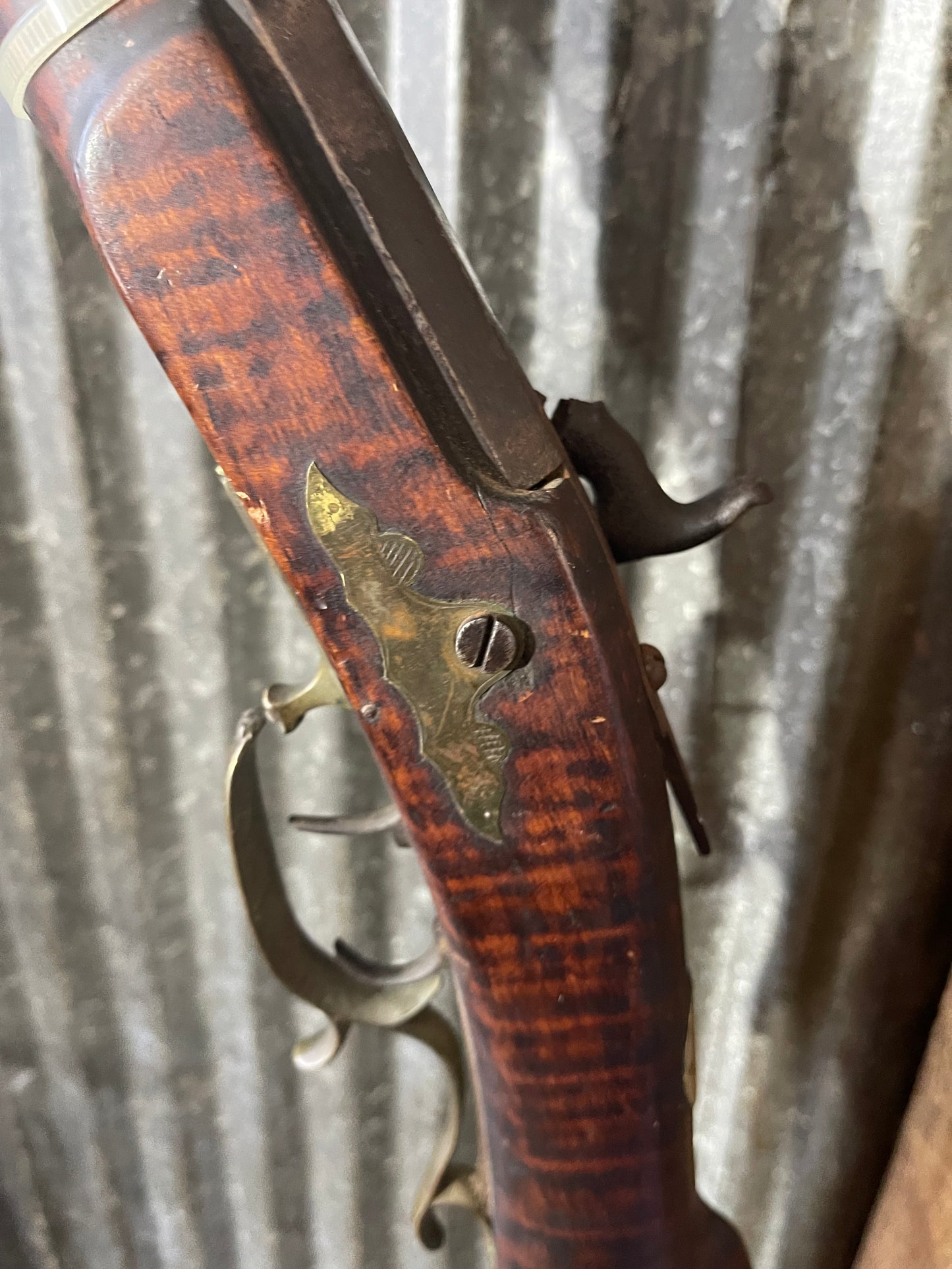Pennsylvania Long Rifle Parts Lot – 3 Antique Muzzleloaders – Named Barrels