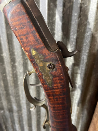 Pennsylvania Long Rifle Parts Lot – 3 Antique Muzzleloaders – Named Barrels