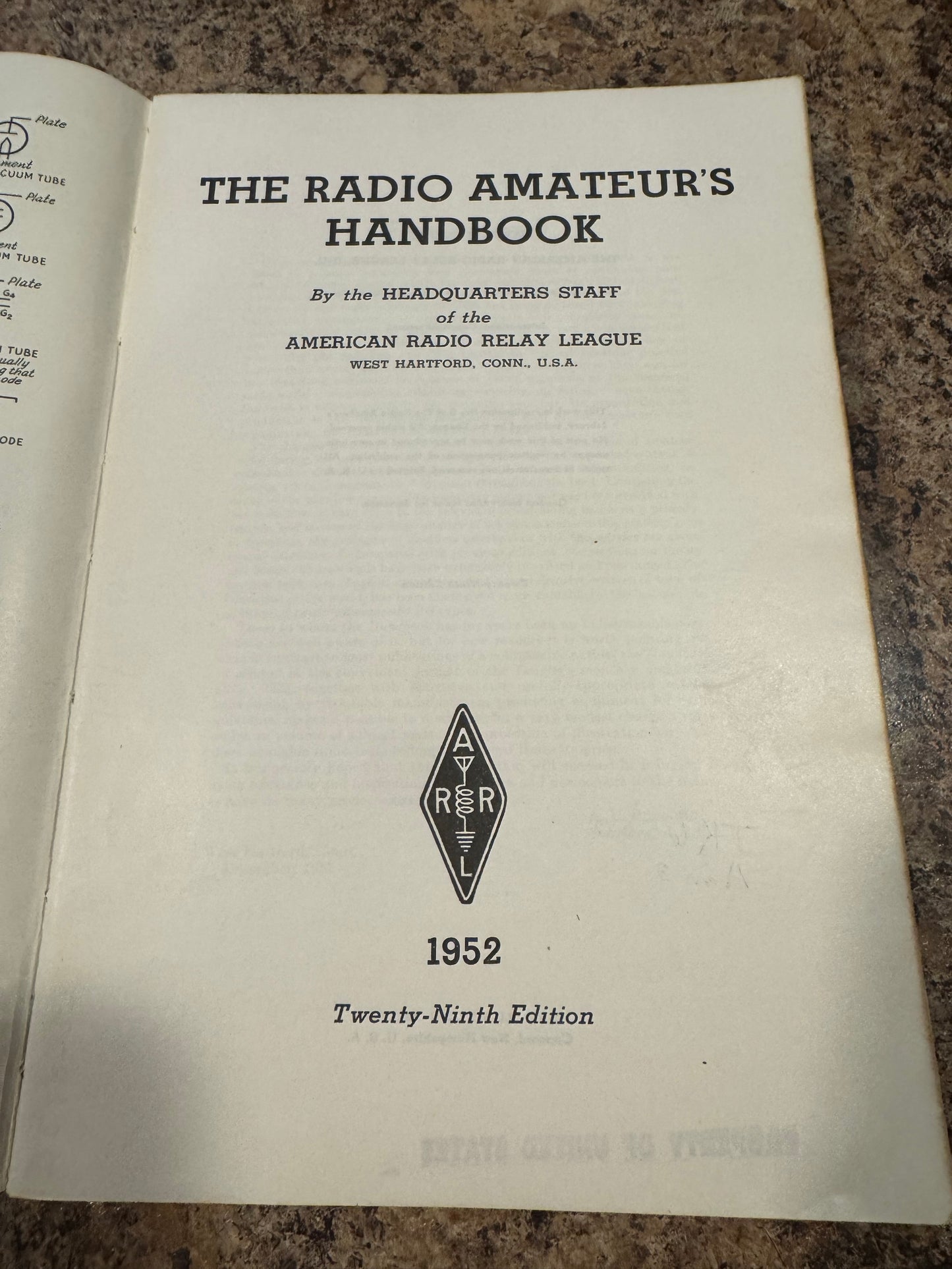 1952 ARRL Radio Amateur’s Handbook 29th Edition – Vintage Ham Radio Manual – Early Post-War