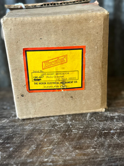 Bendix Radio Type IN-4D Left-Right Indicator (Radio Compass) – NOS in Original Hickok Box