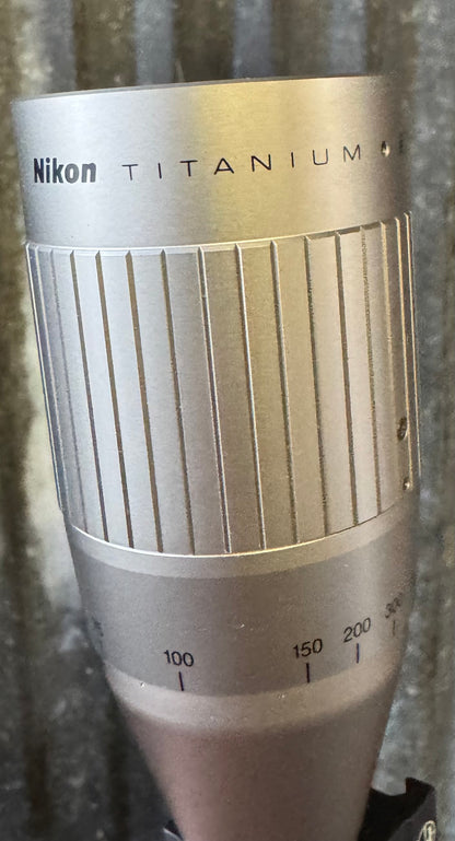 Nikon Titanium Rifle Scope
Magnification: 5.5–16.5x