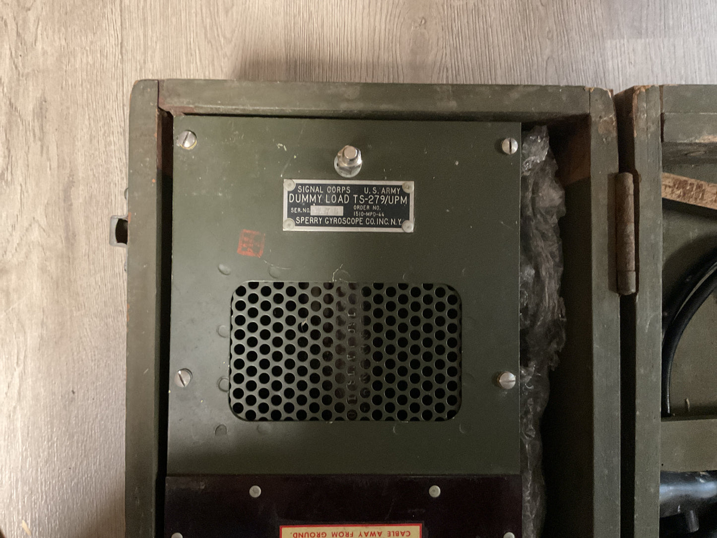 WWII U.S. Army Signal Corp Dummy Load TS-279/UMP