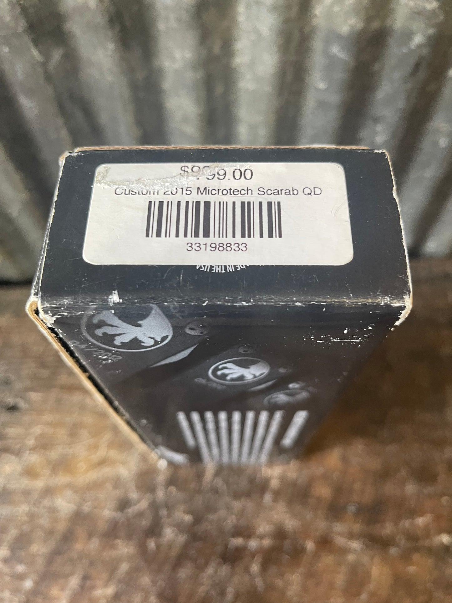 2015 Microtech Scarab QD S/E Stonewash Standard Custom OTF Knife — Box Included