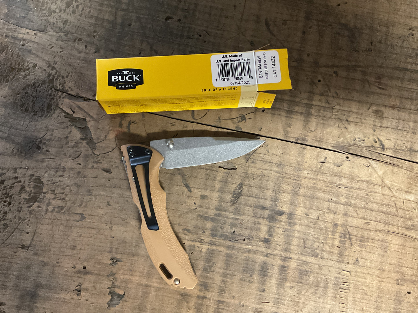 Buck 285 Bantam BLW Folding Knife “NRA” Lockbox w/ Box